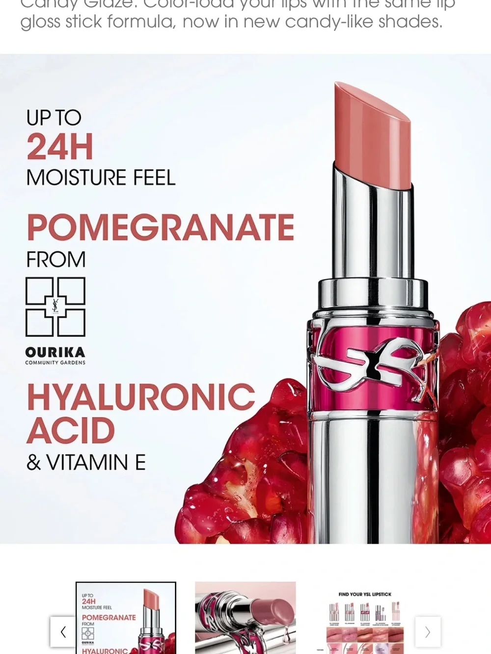 Yves Saint Laurent love shine candy glaze in watermelon sugar